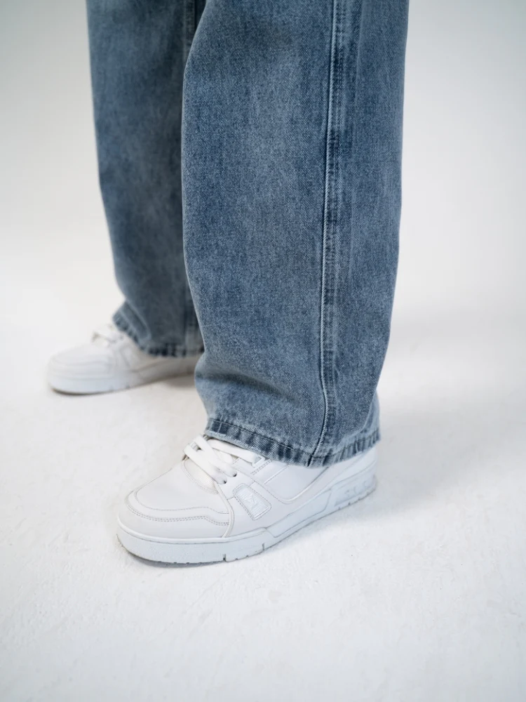 DCRB Baggy Denim Jeans - Grey/Blue - Image 6