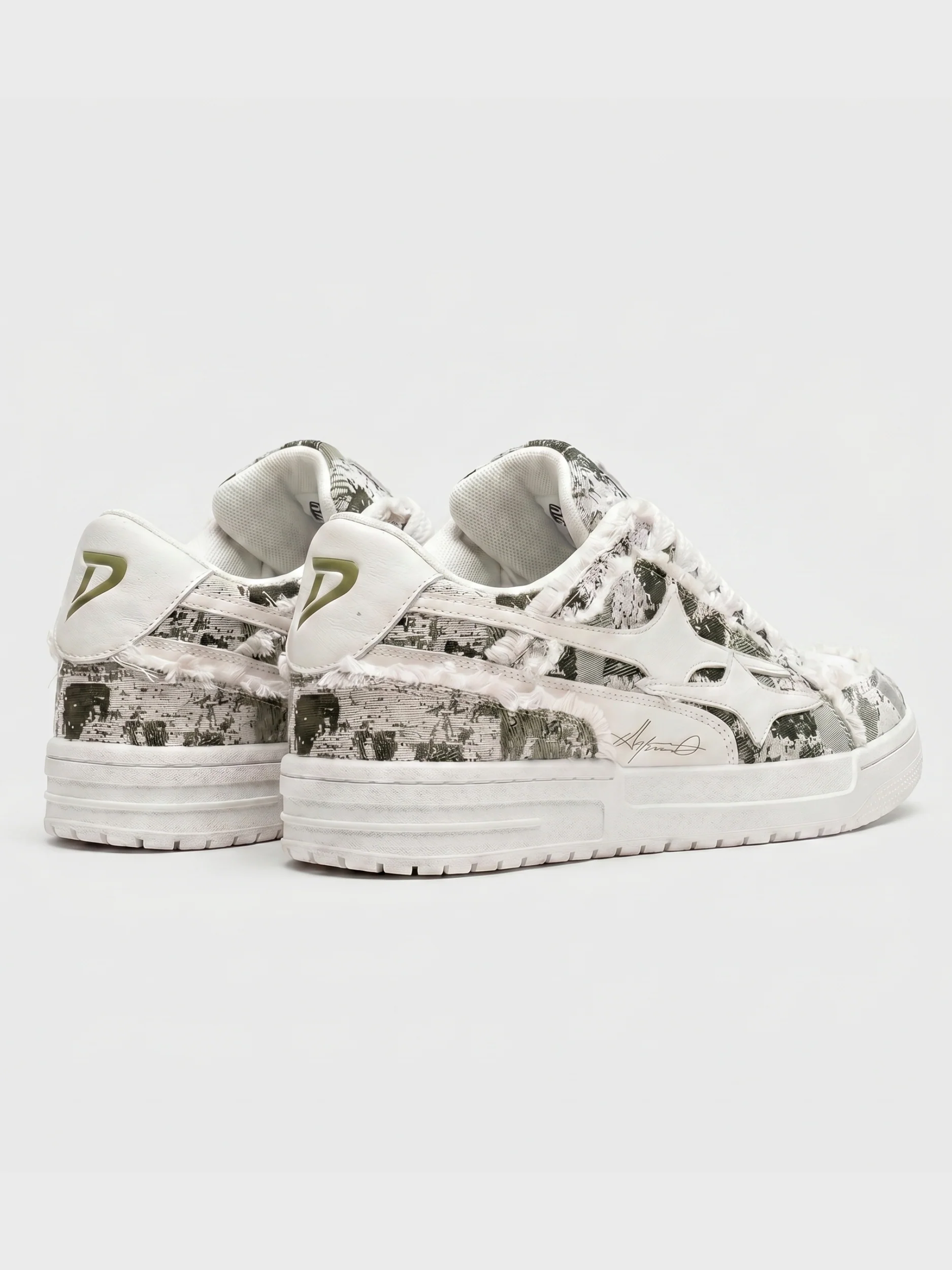DCRB Broken Camo Green Sneakers - Image 4