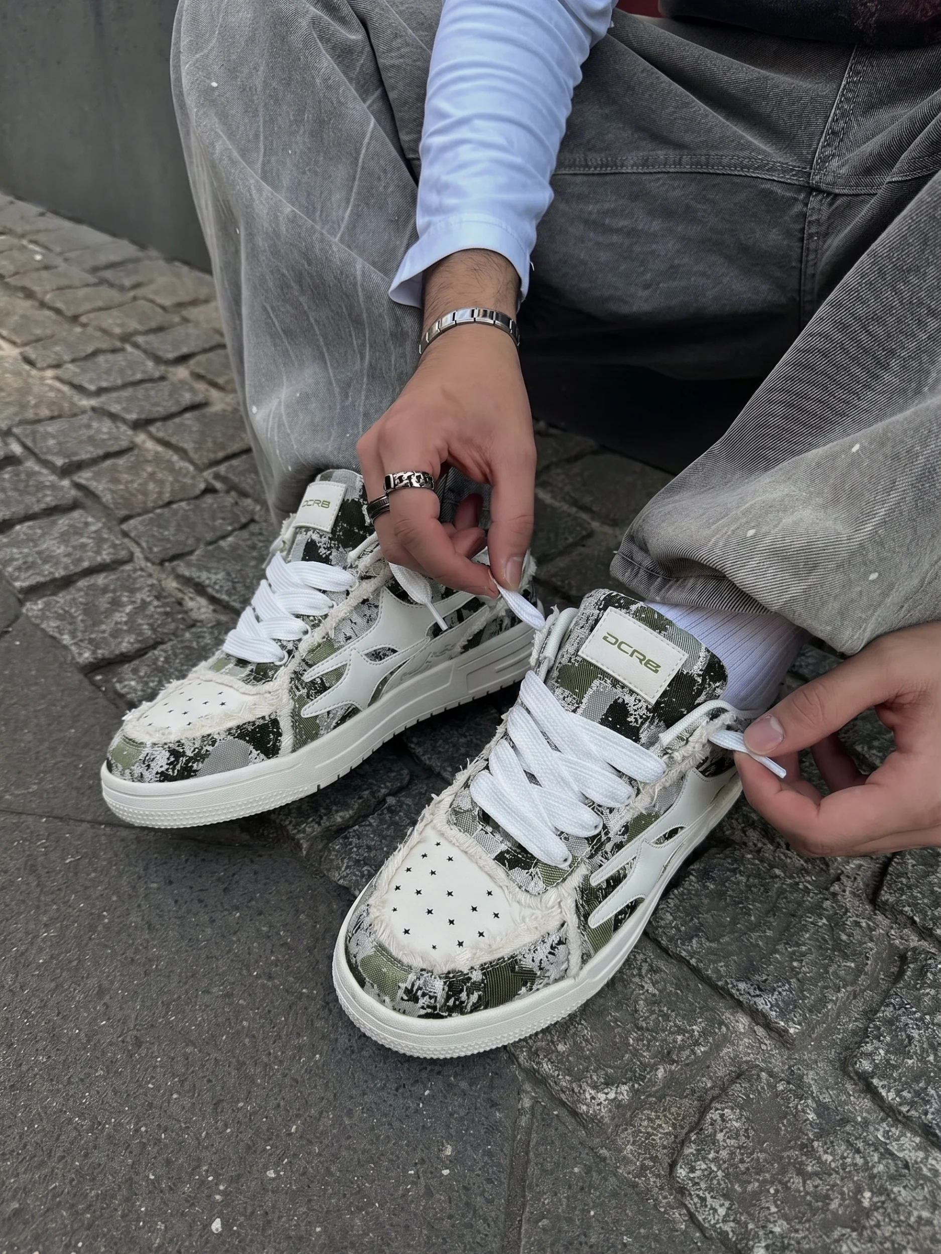 DCRB Broken Camo Green Sneakers - Image 9