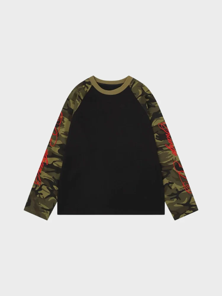 DCRB Camo Raglan Longsleeve