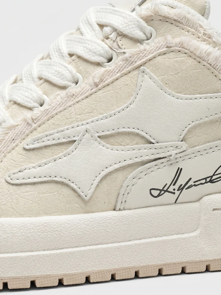 DCRB Ivory Croc Low Sneakers - Image 4
