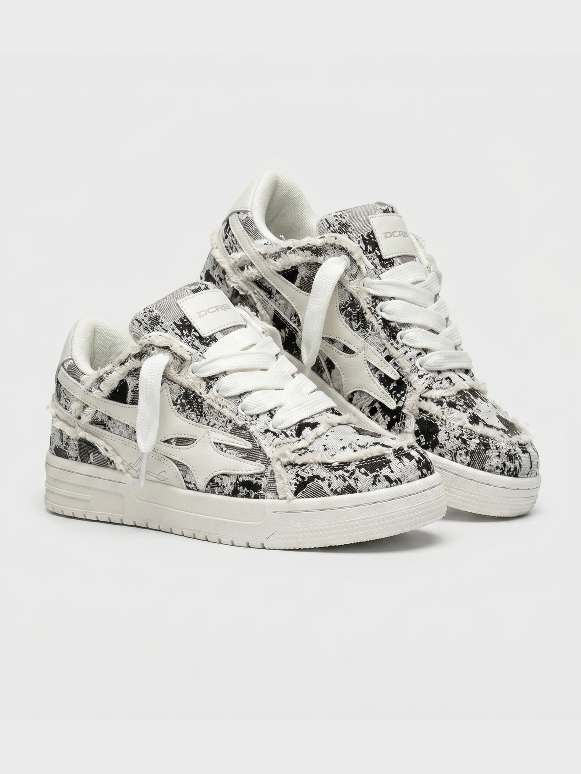 DCRB Broken Camo Grey Sneakers - Image 3