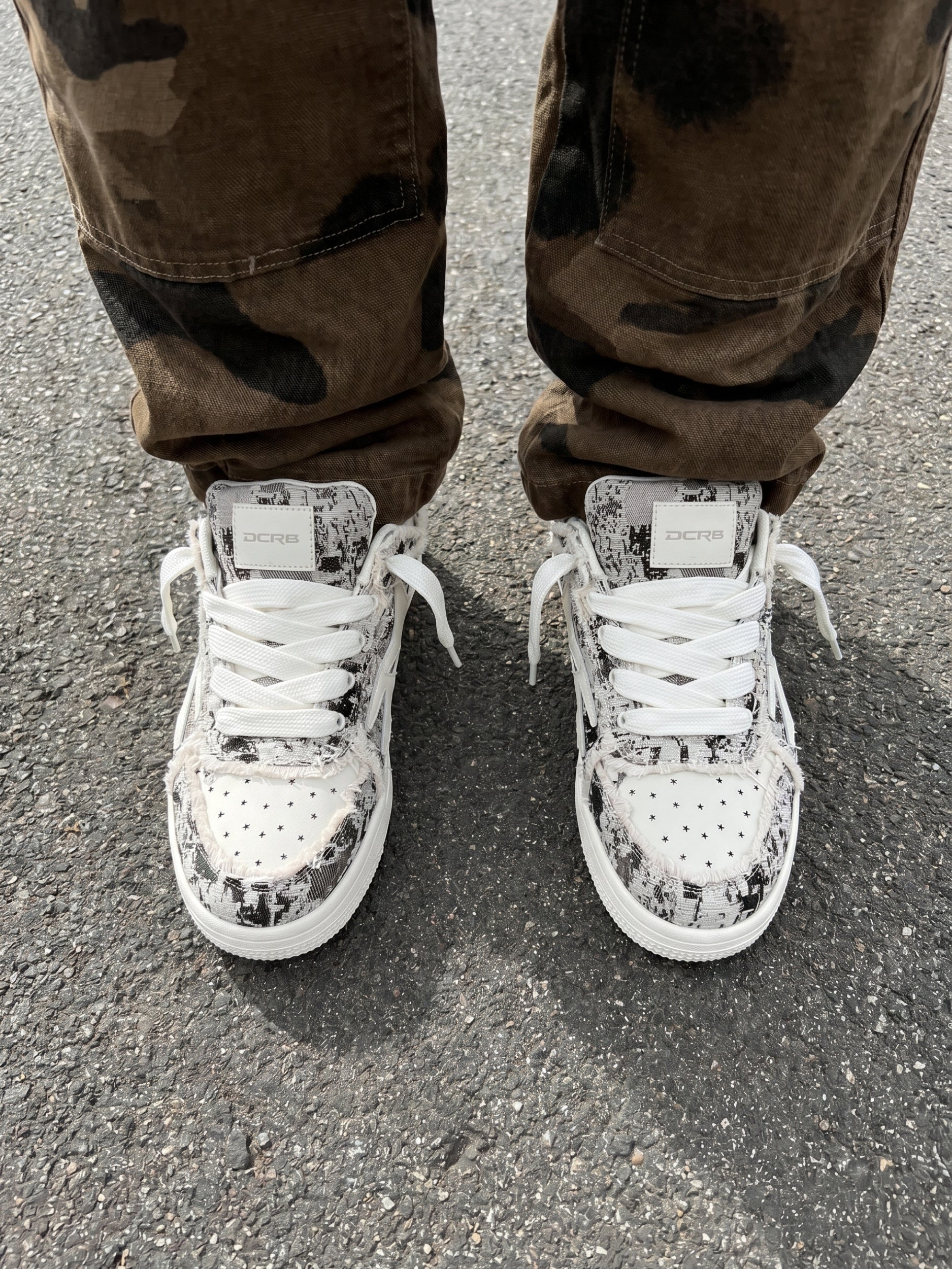 DCRB Broken Camo Grey Sneakers - Image 8