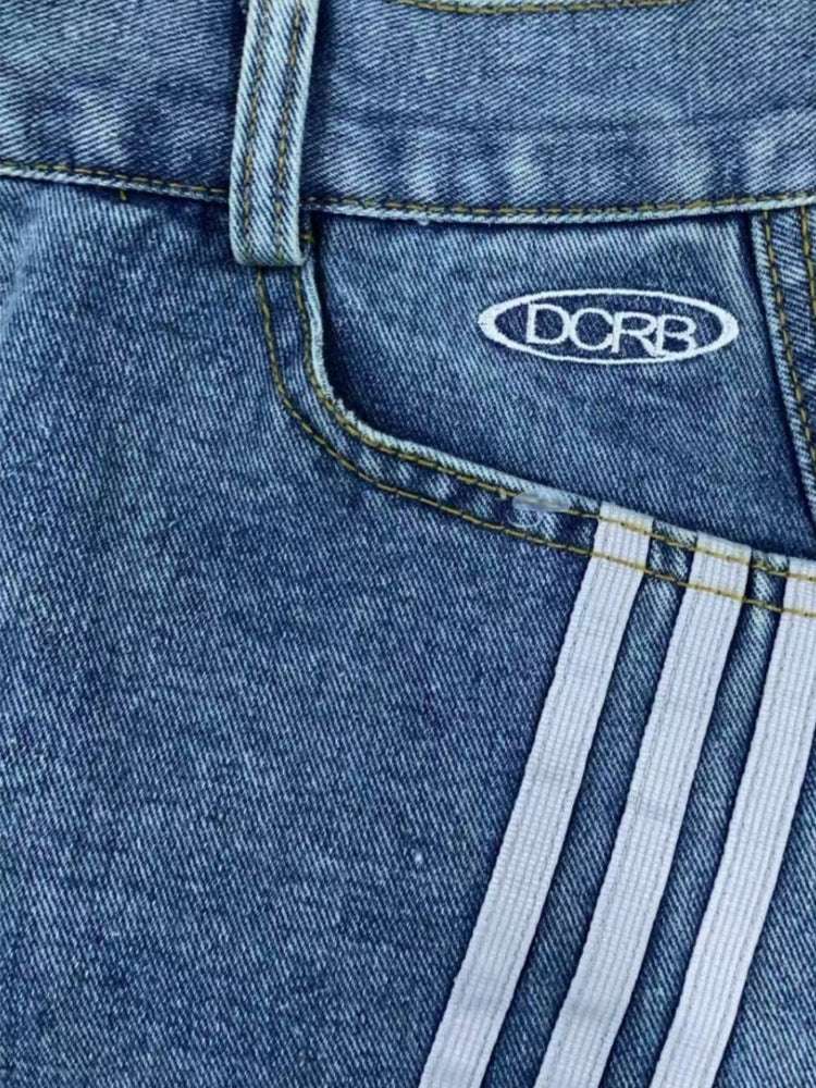 DCRB Striped Barrel Denim Jorts - Image 4